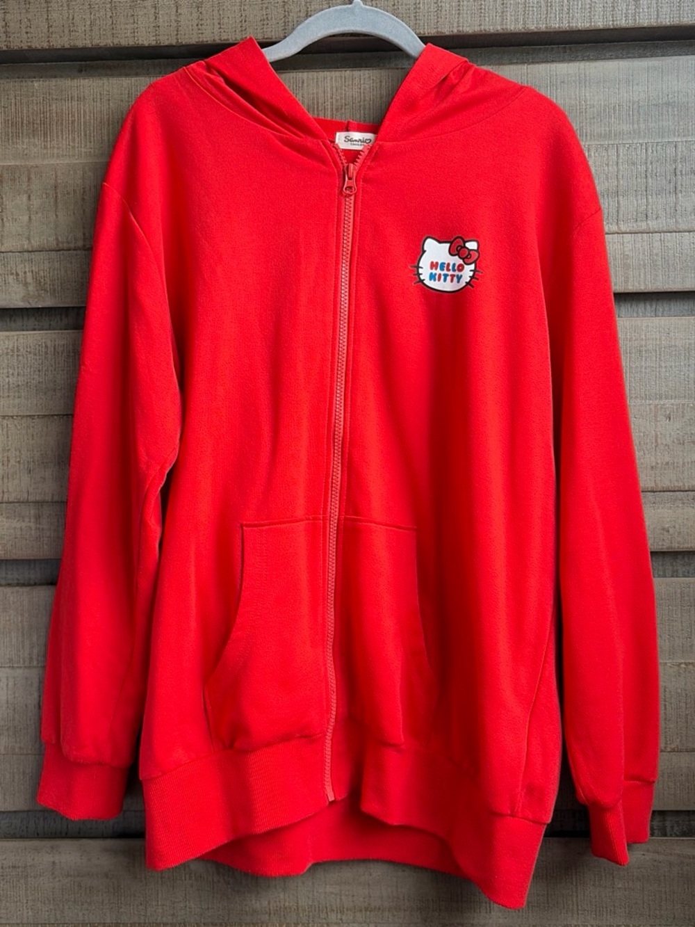 Hello Kitty Red Zip-Up Hoodie